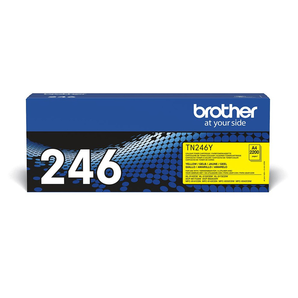 Brother TN-246Y cartuccia toner 1 pz Originale Giallo Brother TN-246Y cartuccia toner 1 pz Originale Giallo