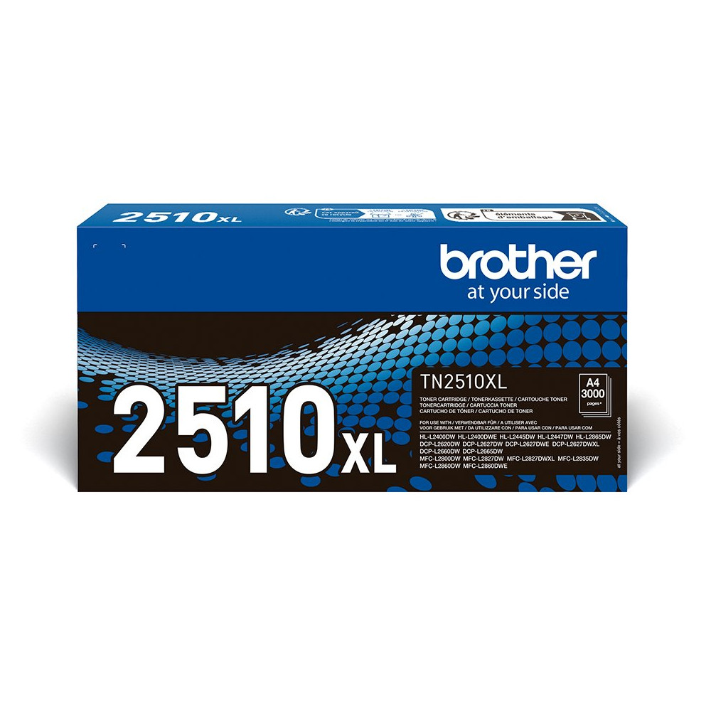 Brother TN-2510XL cartuccia toner 1 pz Originale Nero Brother TN-2510XL cartuccia toner 1 pz Originale Nero