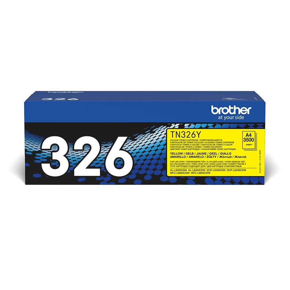 Brother TN-326Y cartuccia toner 1 pz Originale Giallo Brother TN-326Y cartuccia toner 1 pz Originale Giallo