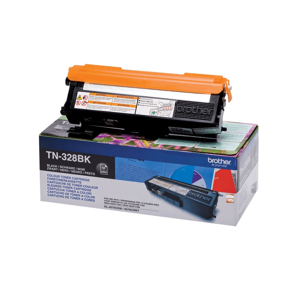 Brother TN-328BK cartuccia toner 1 pz Originale Nero Brother TN-328BK cartuccia toner 1 pz Originale Nero