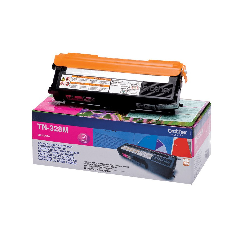 Brother TN-328M cartuccia toner 1 pz Originale Magenta Brother TN-328M cartuccia toner 1 pz Originale Magenta