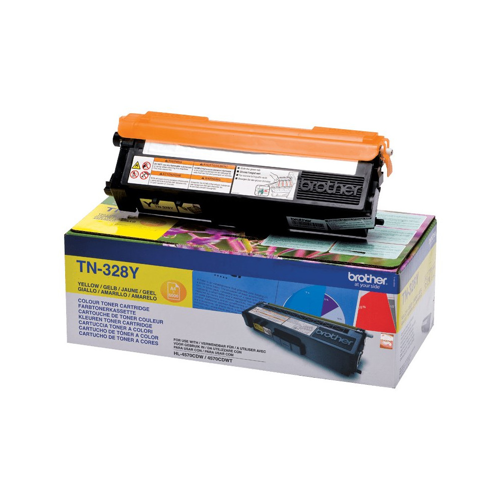 Brother TN-328Y cartuccia toner 1 pz Originale Giallo Brother TN-328Y cartuccia toner 1 pz Originale Giallo