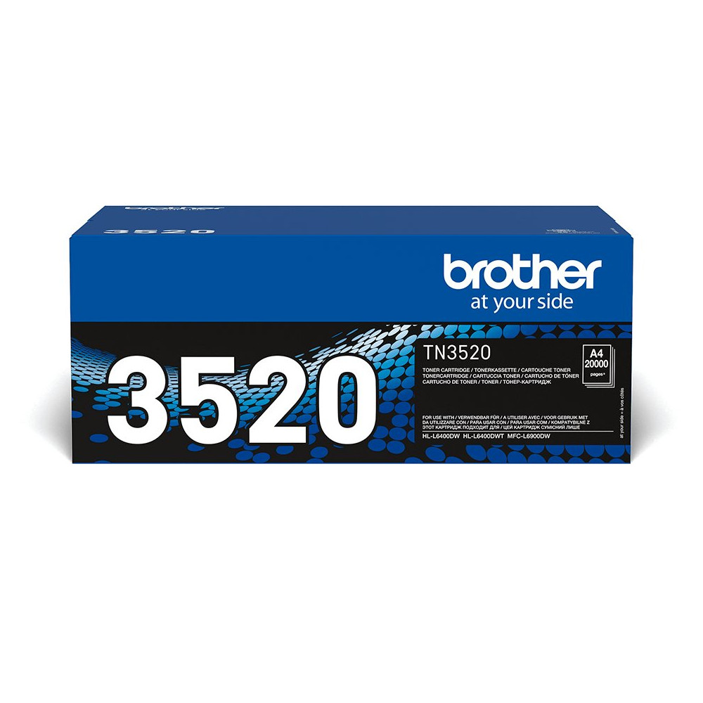 Brother TN-3520 cartuccia toner 1 pz Originale Nero Brother TN-3520 cartuccia toner 1 pz Originale Nero