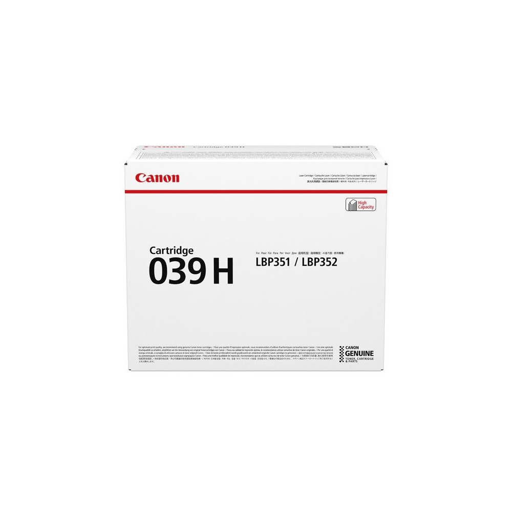 Canon 039H cartuccia toner 1 pz Originale Nero Canon 039H cartuccia toner 1 pz Originale Nero