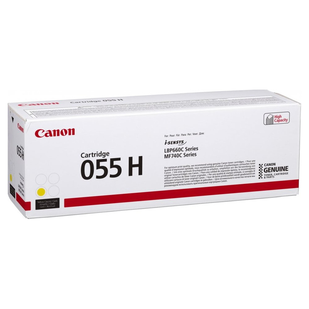 Canon 055H cartuccia toner 1 pz Originale Giallo Canon 055H cartuccia toner 1 pz Originale Giallo