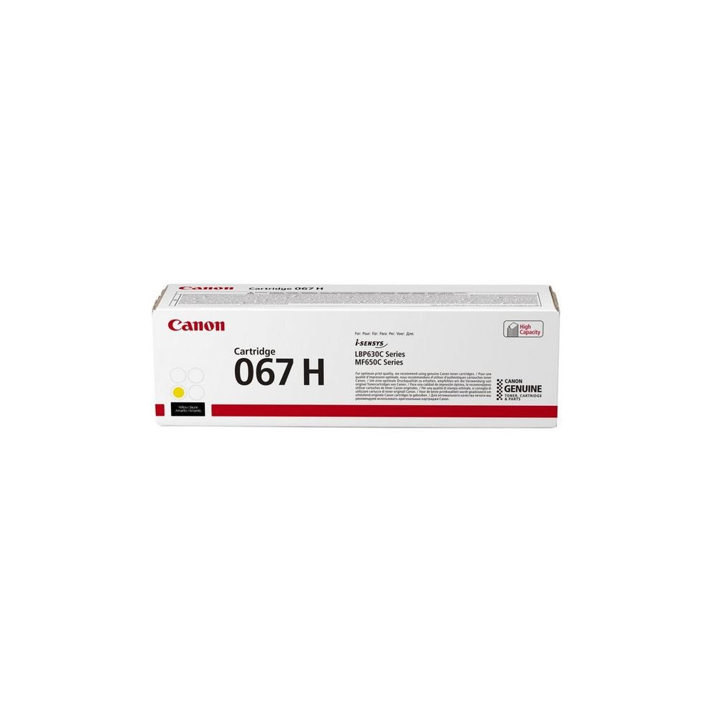 Canon 067H cartuccia toner 1 pz Originale Giallo Canon 067H cartuccia toner 1 pz Originale Giallo