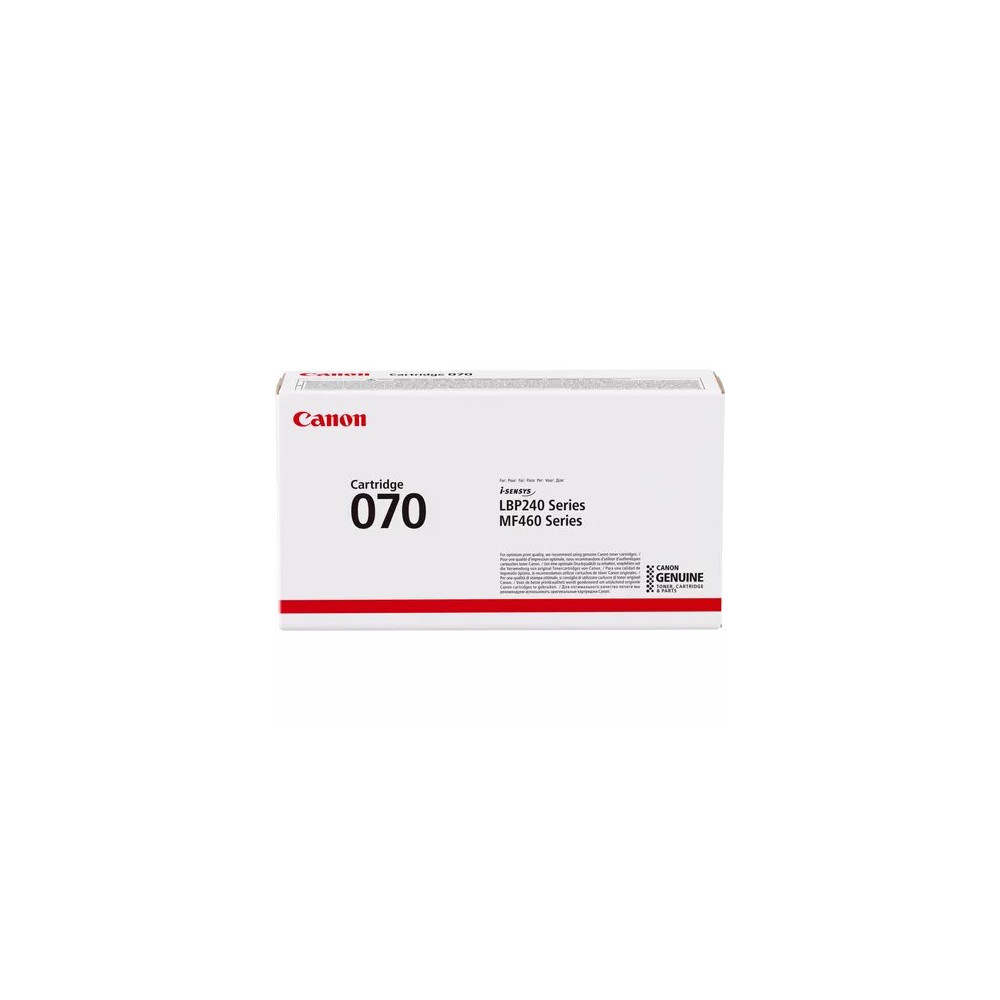 Canon 070 cartuccia toner 1 pz Originale Nero Canon 070 cartuccia toner 1 pz Originale Nero