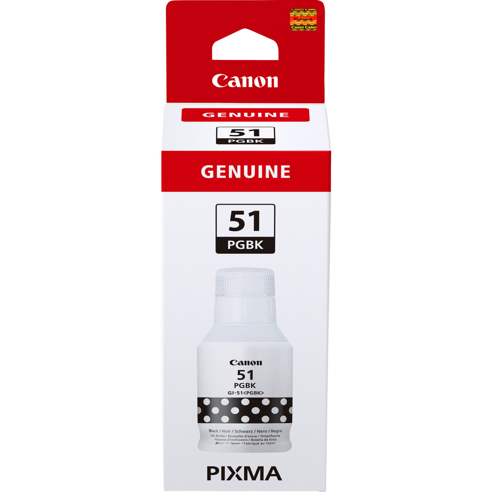Canon GI-51PGBK, Resa elevata, Flacone d'inchiostro, Nero Canon GI-51PGBK, Resa elevata, Flacone d'inchiostro, Nero