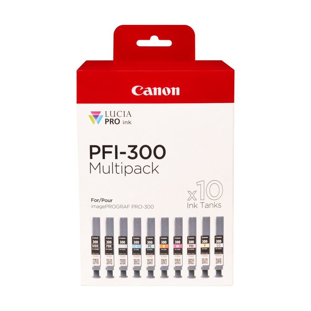 Canon PFI-300 cartuccia d'inchiostro 10 pz Originale Nero, Blu, Ciano, Grigio, Magenta, Nero per foto, Magenta per foto, Rosso, Canon PFI-300 cartuccia d'inchiostro 10 pz Originale Nero, Blu, Ciano, Grigio, Magenta, Nero per foto, Magenta per foto, Rosso,