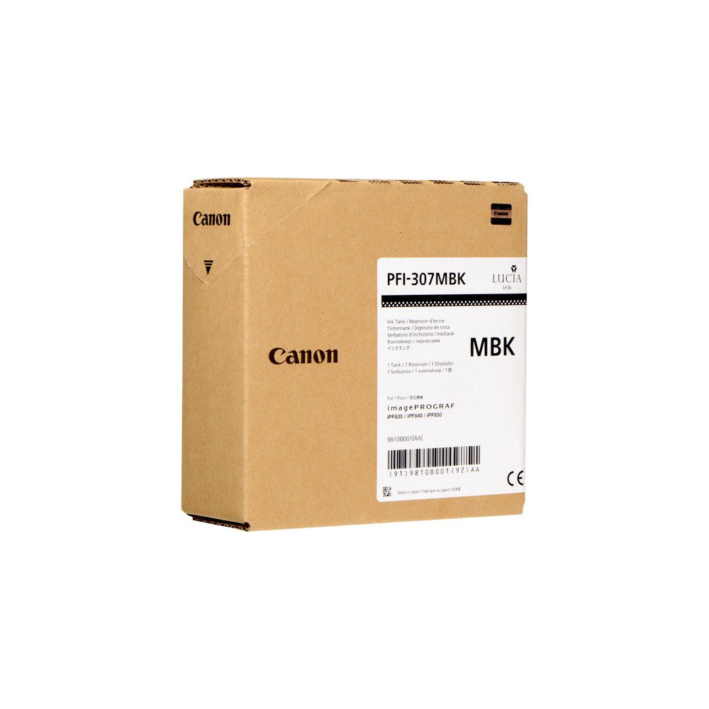 Canon PFI-307MBK cartuccia d'inchiostro Originale Nero Canon PFI-307MBK cartuccia d'inchiostro Originale Nero