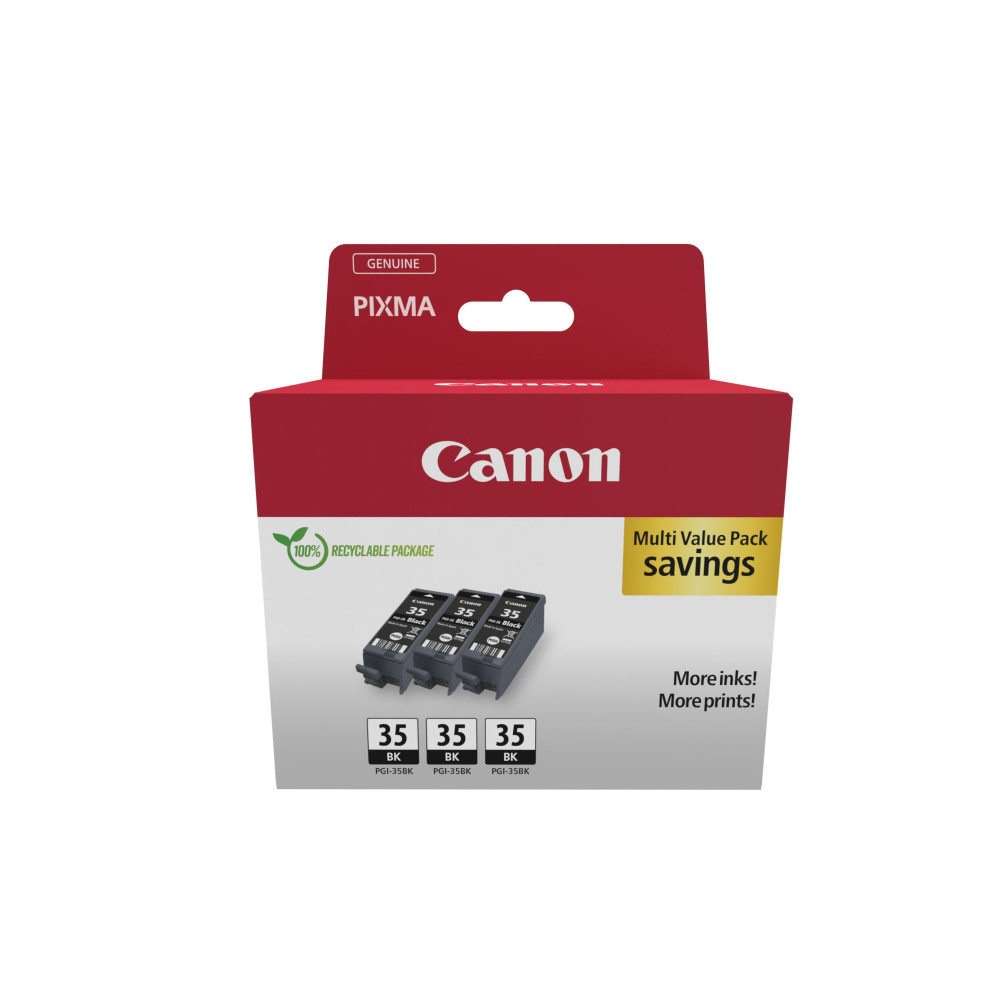 Canon 1509B028 cartuccia d'inchiostro 3 pz Originale Nero Canon 1509B028 cartuccia d'inchiostro 3 pz Originale Nero