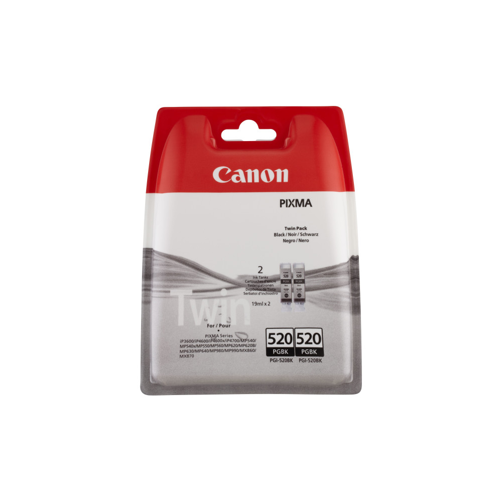 Canon Cartuccia d'inchiostro nero PGI-520BK (confezione doppia) Canon Cartuccia d'inchiostro nero PGI-520BK (confezione doppia)