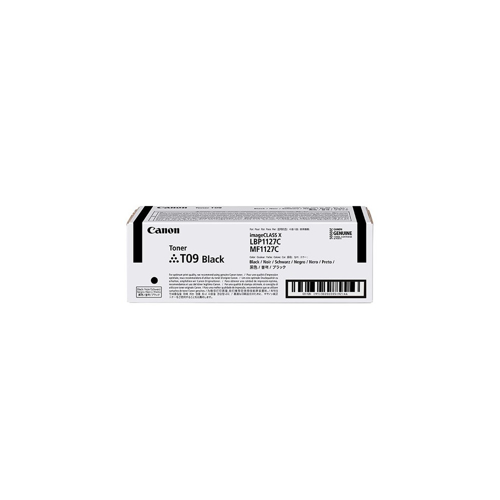 Canon TONER T09 BK cartuccia toner 1 pz Originale Nero Canon TONER T09 BK cartuccia toner 1 pz Originale Nero