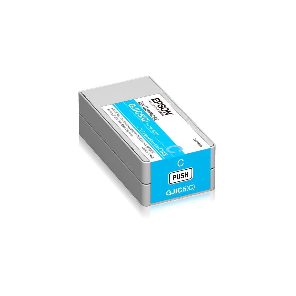 Epson GJIC5(C): Ink cartridge for ColorWorks C831 (Cyan) (MOQ=10) Epson GJIC5(C): Ink cartridge for ColorWorks C831 (Cyan) (MOQ=10)