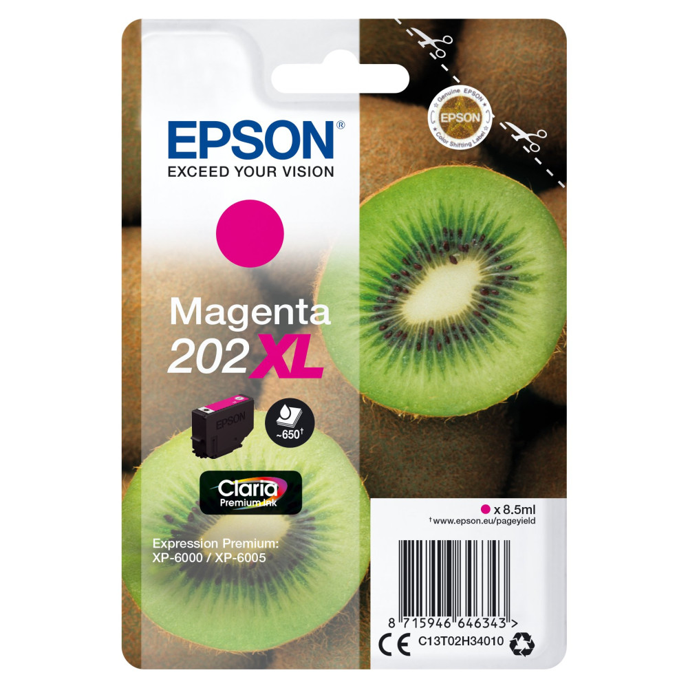 Epson Kiwi Singlepack Magenta 202XL Claria Premium Ink Epson Kiwi Singlepack Magenta 202XL Claria Premium Ink