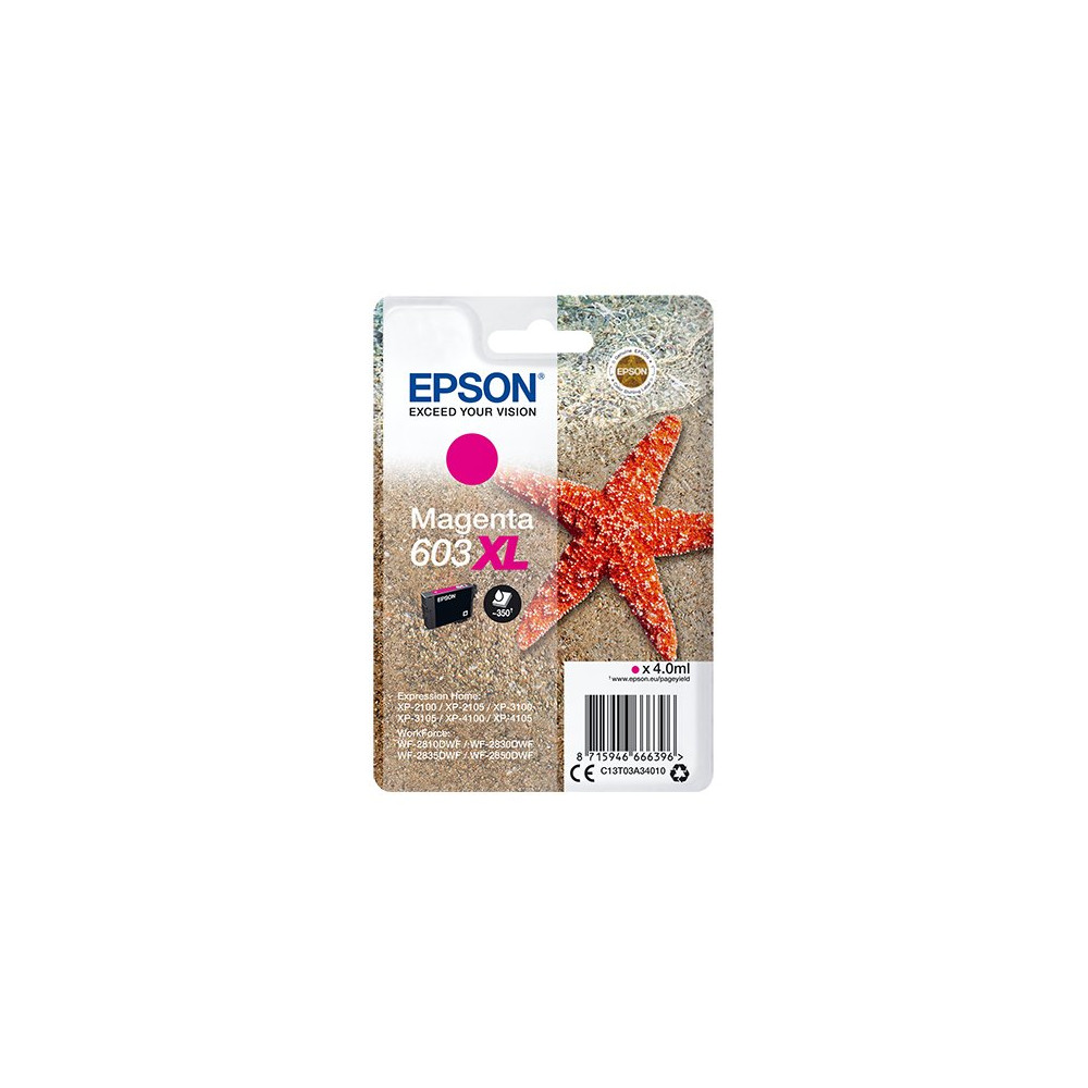 Epson Singlepack Magenta 603XL Ink Epson Singlepack Magenta 603XL Ink