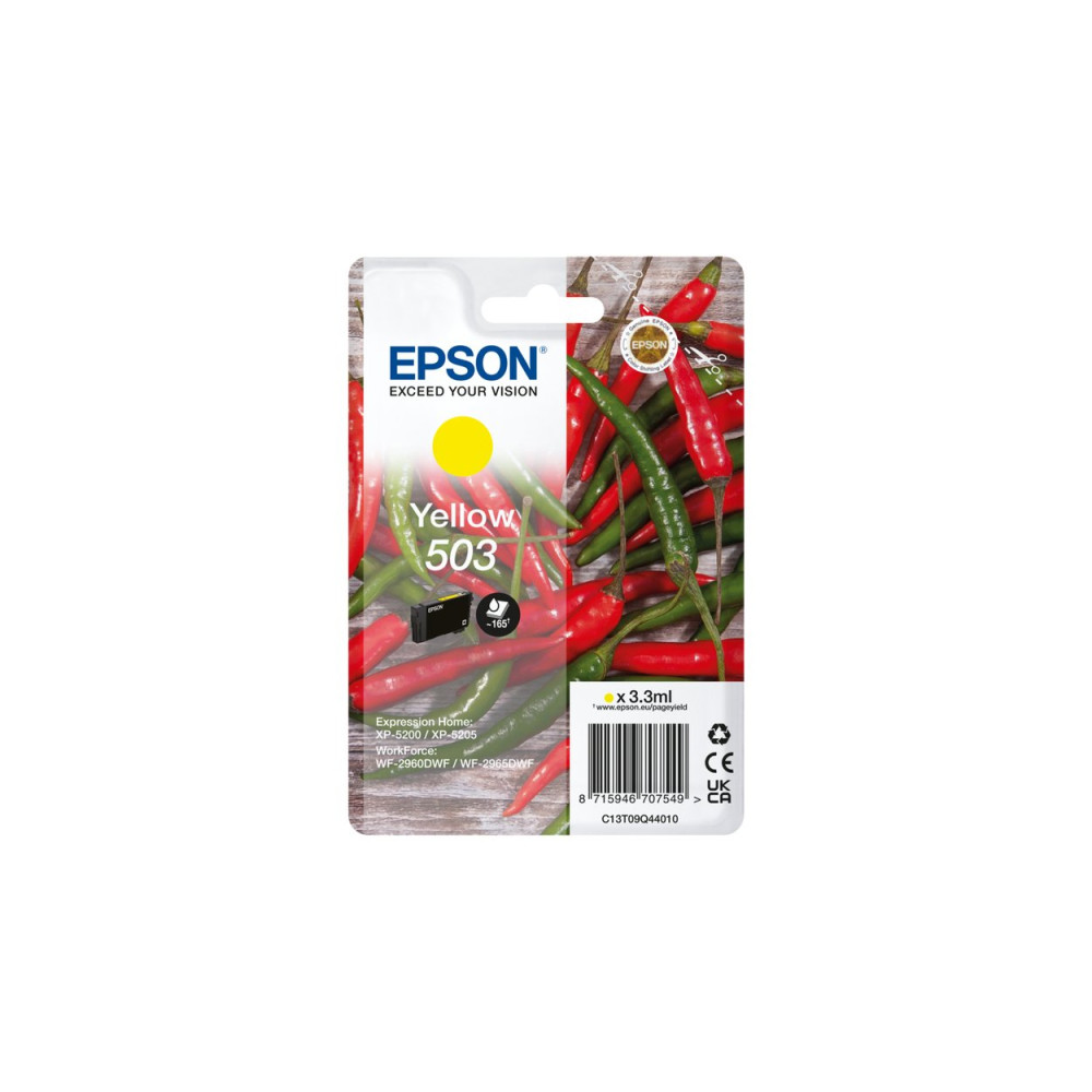 Epson 503 cartuccia d'inchiostro 1 pz Originale Resa standard Giallo Epson 503 cartuccia d'inchiostro 1 pz Originale Resa standard Giallo