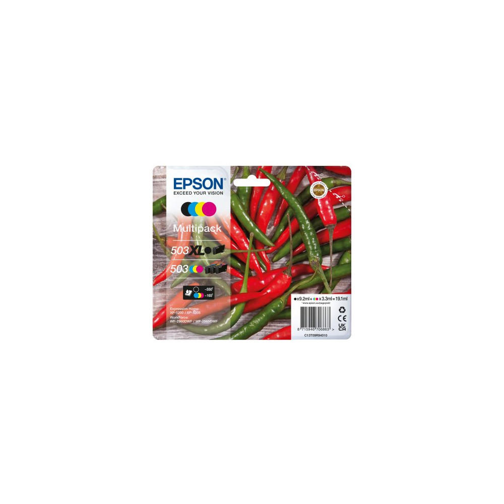 Epson C13T09R94010 cartuccia d'inchiostro 4 pz Originale Resa elevata (XL) Nero, Ciano, Magenta, Giallo Epson C13T09R94010 cartuccia d'inchiostro 4 pz Originale Resa elevata (XL) Nero, Ciano, Magenta, Giallo