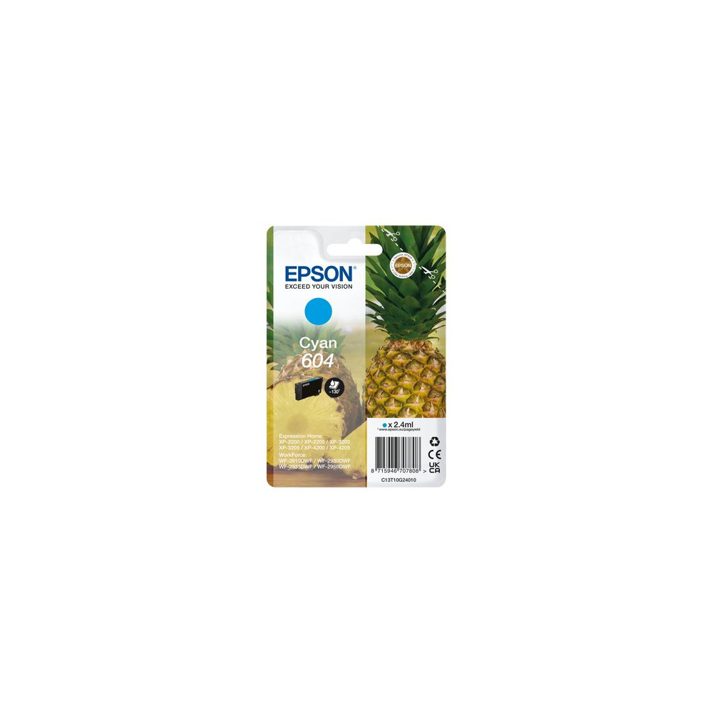 Epson 604 cartuccia d'inchiostro 1 pz Originale Resa standard Ciano Epson 604 cartuccia d'inchiostro 1 pz Originale Resa standard Ciano