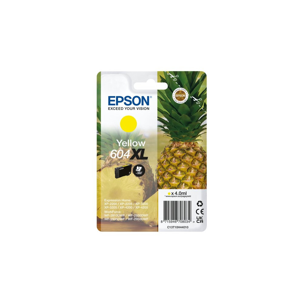 Epson 604XL cartuccia d'inchiostro 1 pz Originale Resa elevata (XL) Giallo Epson 604XL cartuccia d'inchiostro 1 pz Originale Resa elevata (XL) Giallo