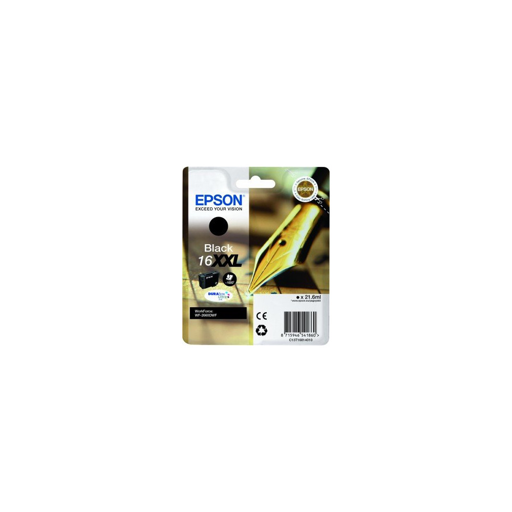 Epson C13T16814010 cartuccia d'inchiostro 1 pz Originale Resa elevata (XL) Nero Epson C13T16814010 cartuccia d'inchiostro 1 pz Originale Resa elevata (XL) Nero