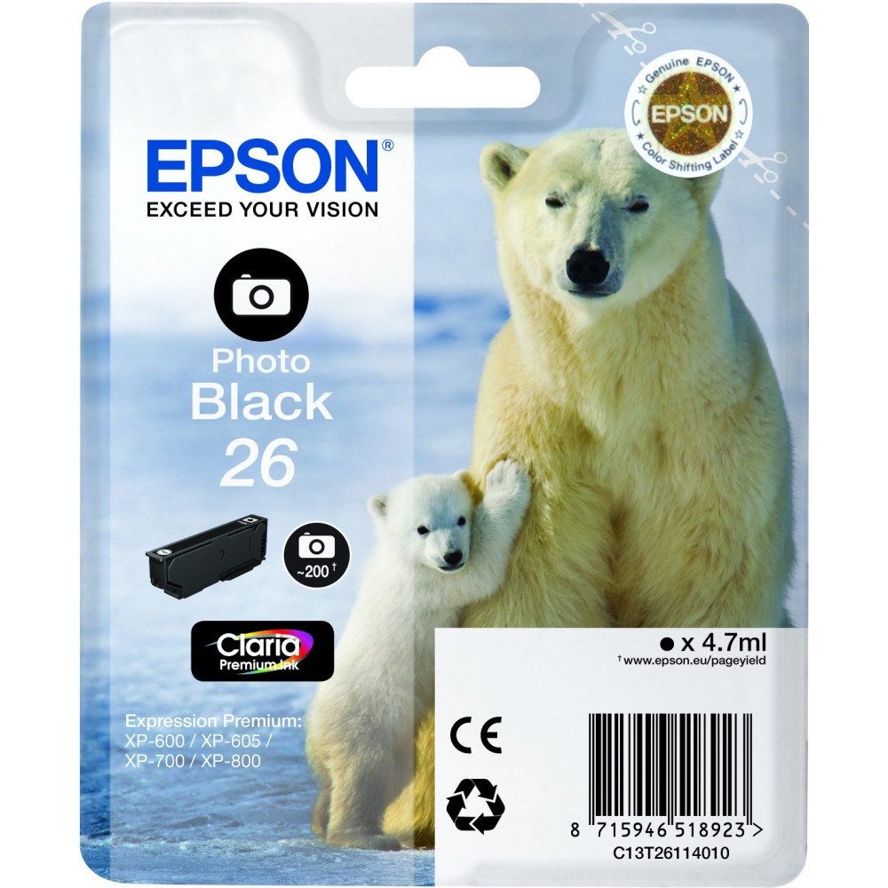 Epson Polar bear Cartuccia Nero foto Epson Polar bear Cartuccia Nero foto