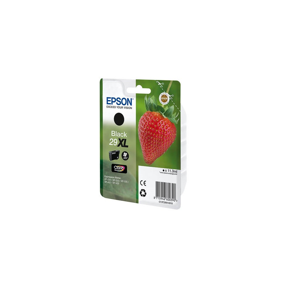 Epson Strawberry 29XL K cartuccia d'inchiostro 1 pz Originale Resa elevata (XL) Nero Epson Strawberry 29XL K cartuccia d'inchiostro 1 pz Originale Resa elevata (XL) Nero