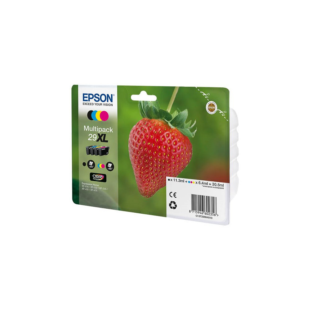 Epson Strawberry 29XL CMYK cartuccia d'inchiostro 1 pz Originale Resa elevata (XL) Nero, Ciano, Magenta, Giallo Epson Strawberry 29XL CMYK cartuccia d'inchiostro 1 pz Originale Resa elevata (XL) Nero, Ciano, Magenta, Giallo