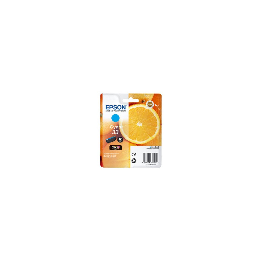Epson Oranges C13T33424010 cartuccia d'inchiostro 1 pz Originale Ciano Epson Oranges C13T33424010 cartuccia d'inchiostro 1 pz Originale Ciano