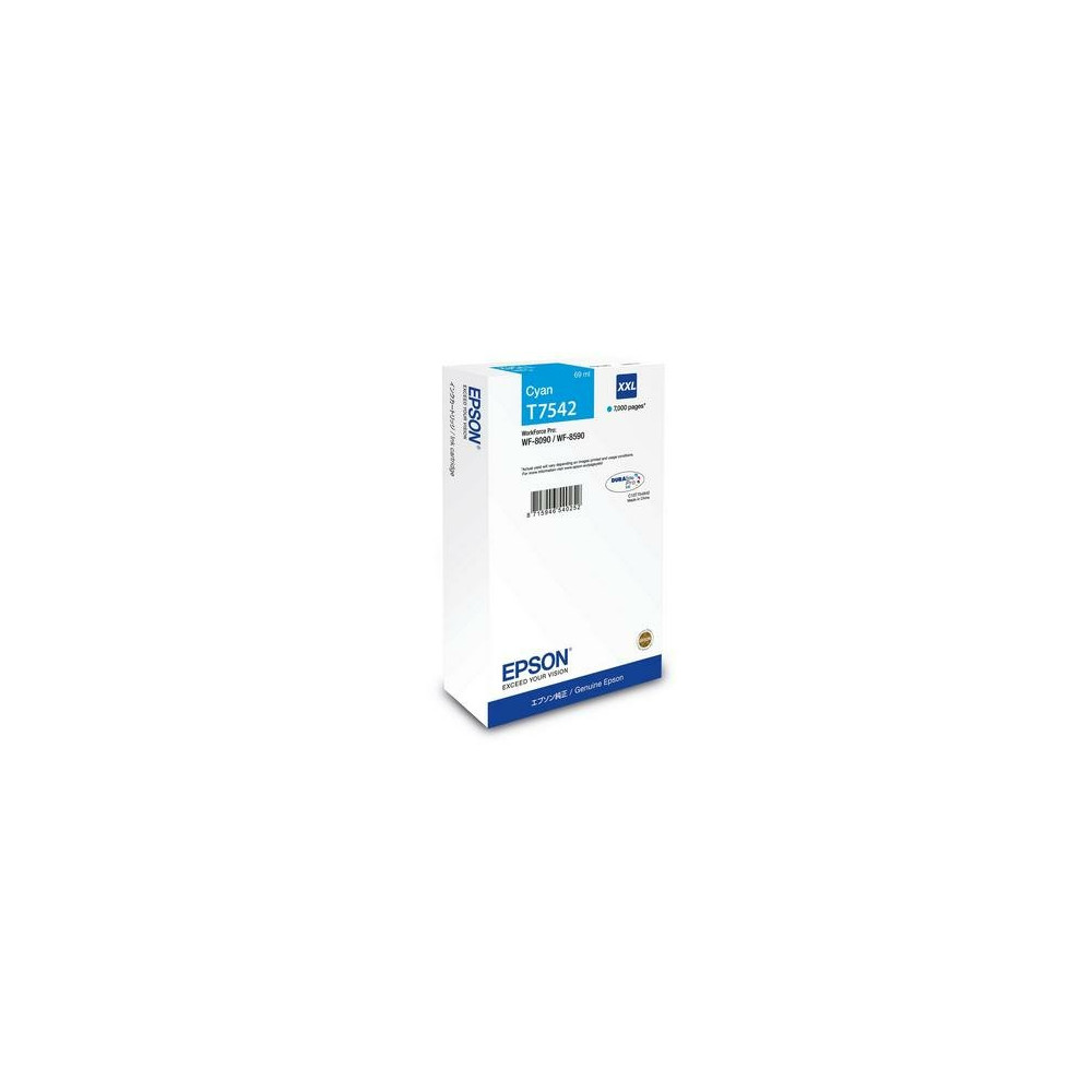 Epson T7542 cartuccia d'inchiostro 1 pz Originale Rendimento ultra elevato Ciano Epson T7542 cartuccia d'inchiostro 1 pz Originale Rendimento ultra elevato Ciano