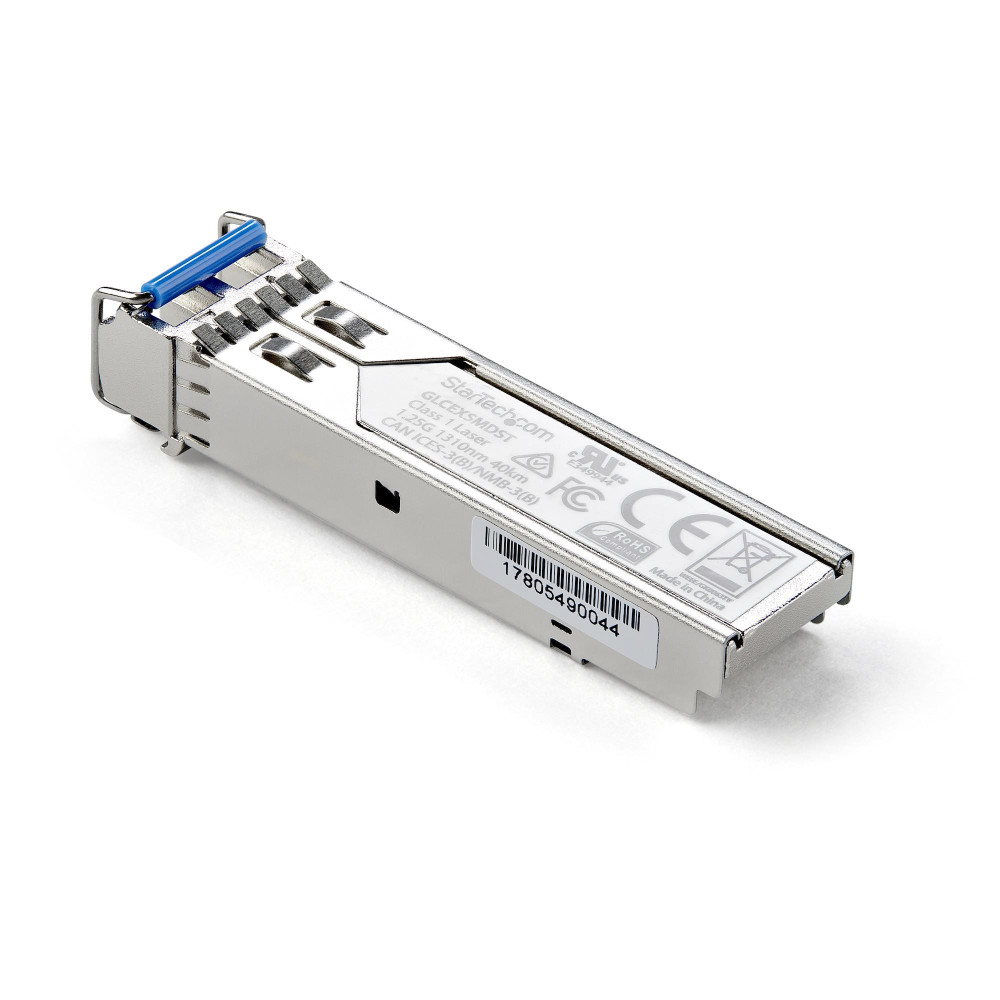 StarTech.com Cisco GLC-EX-SMD compatibile SFP - Transettore SFP a Fibra Gigabit 1000Base-EX - SM LC - 40km - 1310nm - SFP (Mini-