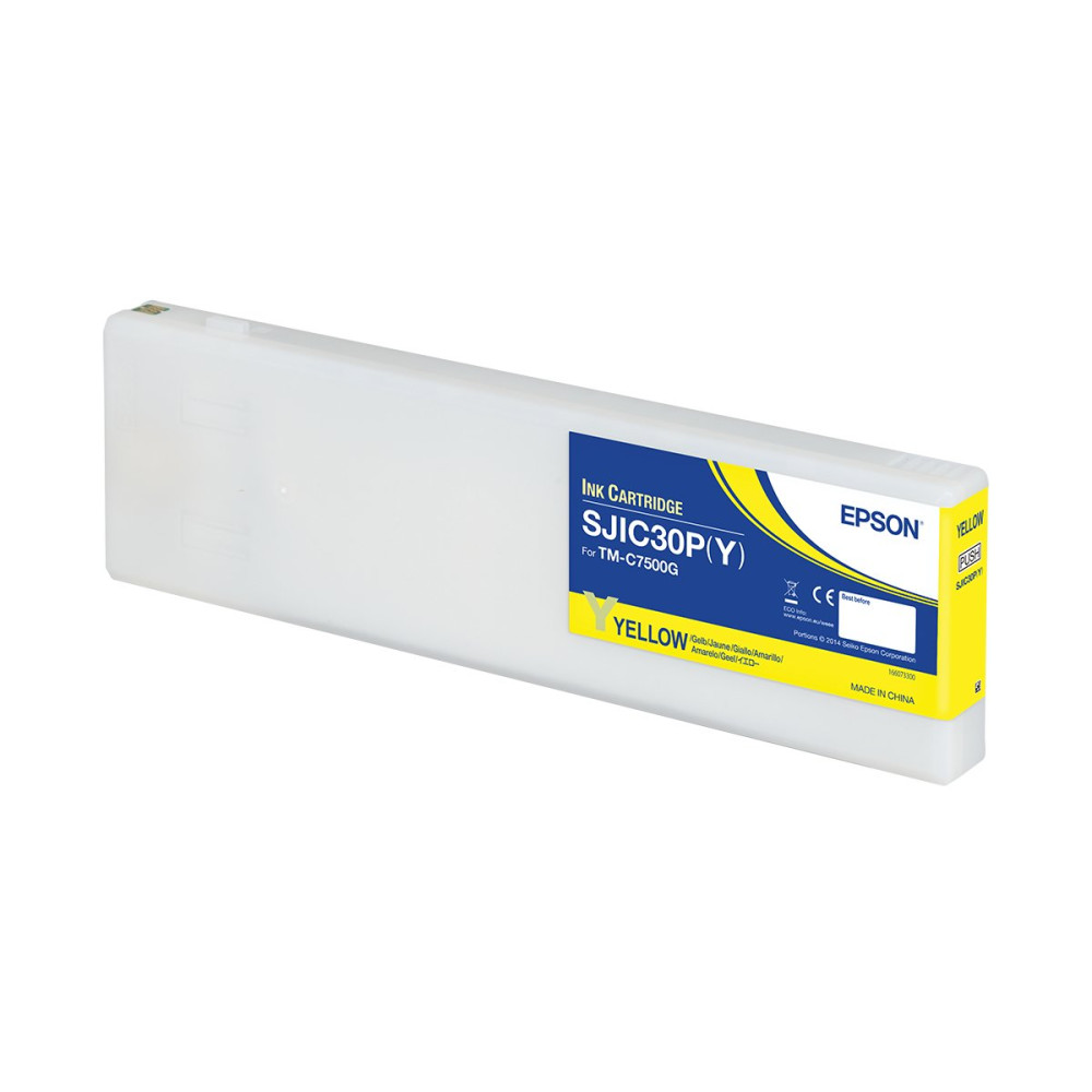 Epson SJIC30P(Y): Ink cartridge for ColorWorks C7500G (Yellow) Epson SJIC30P(Y): Ink cartridge for ColorWorks C7500G (Yellow)