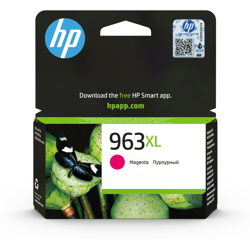 HP Cartuccia di inchiostro magenta originale 963XL ad alta capacità HP Cartuccia di inchiostro magenta originale 963XL ad alta capacità