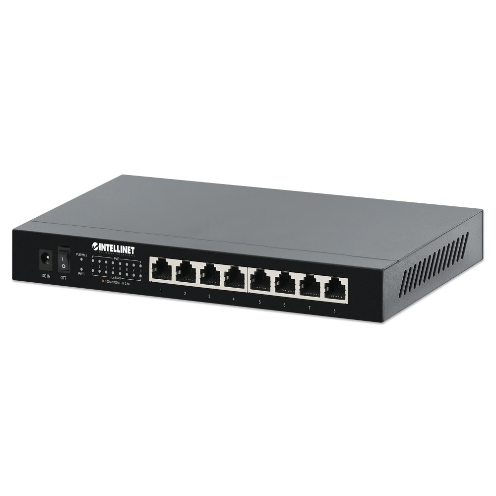 Intellinet Switch - Ethernet 2.5G, 8 porte - senza gestione - 8 x 10/100/1000/2.5G (PoE+)