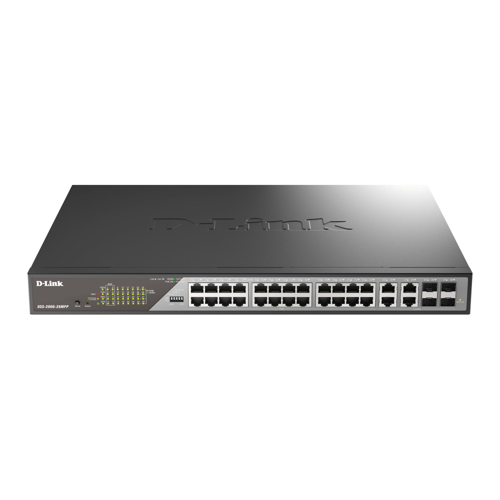 D-Link DSS 200G-28MPP - Switch - gestito - 24 x 10/100/1000 (PoE)