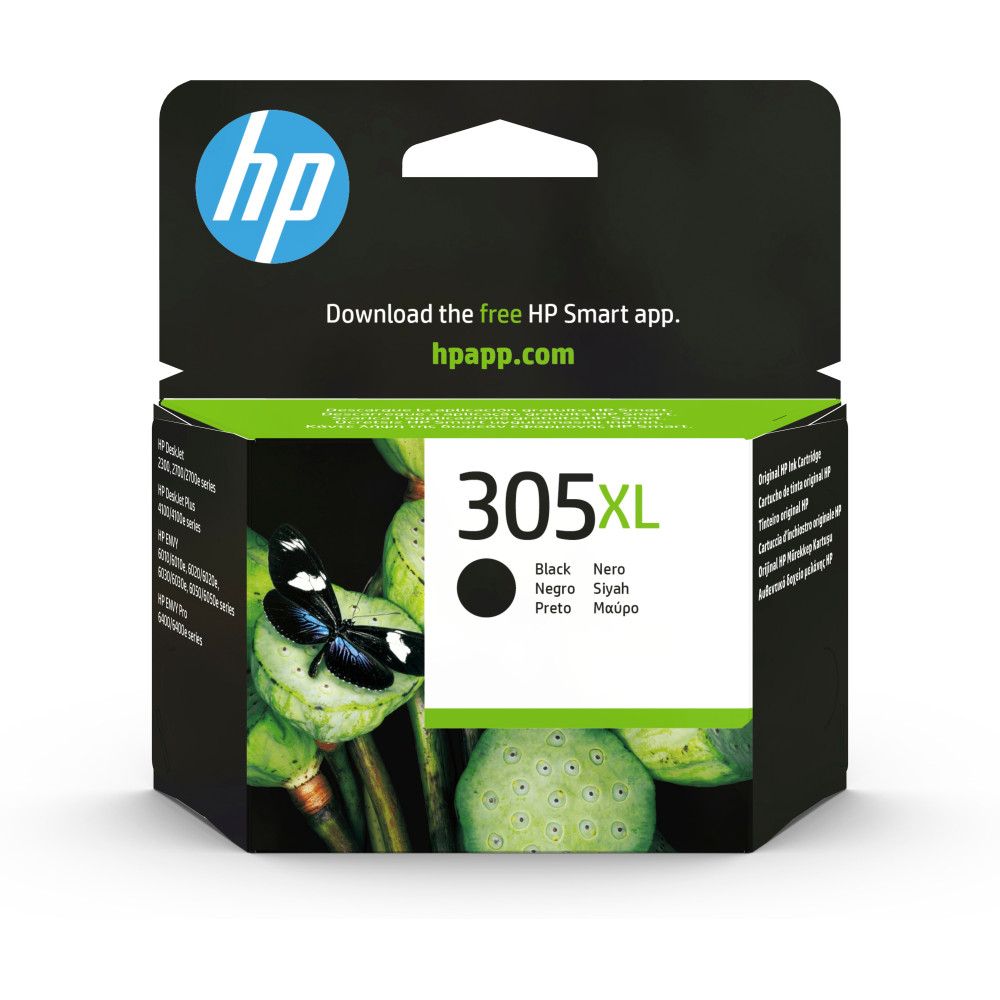 HP Cartuccia di inchiostro nero originale ad alta capacità 305XL HP Cartuccia di inchiostro nero originale ad alta capacità 305XL