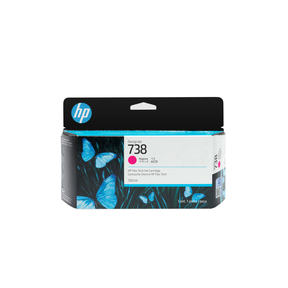 HP Cartuccia di inchiostro magenta DesignJet 738 da 130 ml HP Cartuccia di inchiostro magenta DesignJet 738 da 130 ml