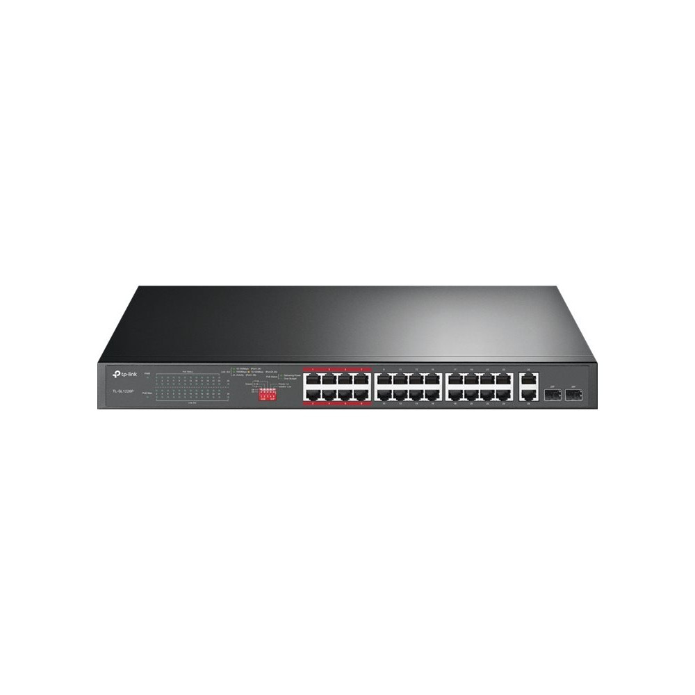 TP-LINK TL-SL1226P - Switch - senza gestione - 24 x 10/100 (PoE+)