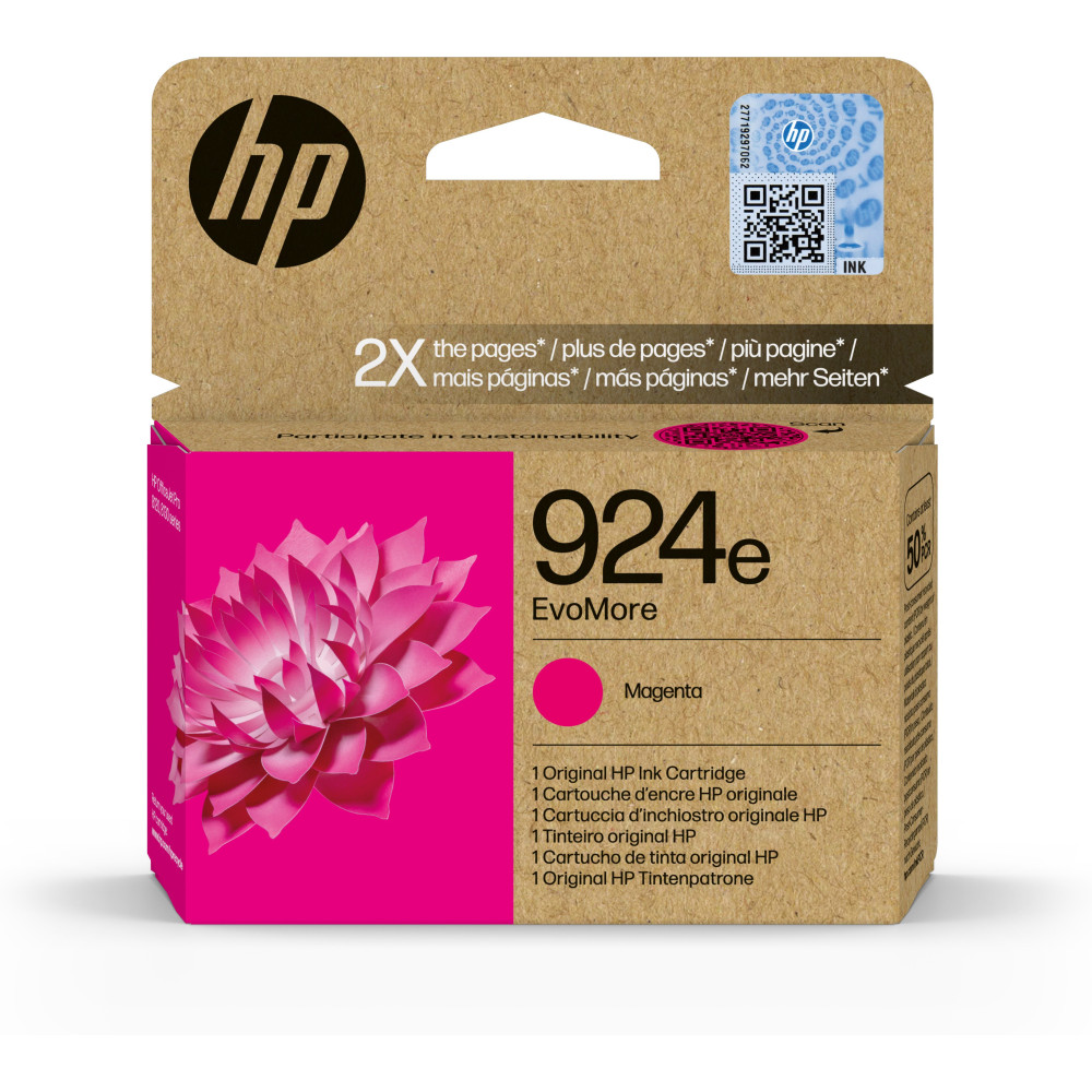 HP Cartuccia di inchiostro magenta originale 924e EvoMore HP Cartuccia di inchiostro magenta originale 924e EvoMore
