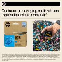 HP Cartuccia di inchiostro ciano originale 937e EvoMore