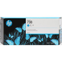 HP Cartuccia di inchiostro ciano 738 DesignJet da 300 ml