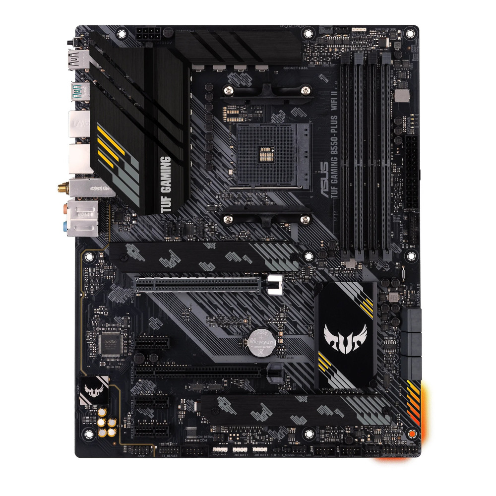 ASUS TUF GAMING B550-PLUS WIFI II - Scheda madre - ATX - Socket AM4 - Scheda madre AMD B550 - USB-C Gen2, USB 3.2 Gen 1, USB 3.2