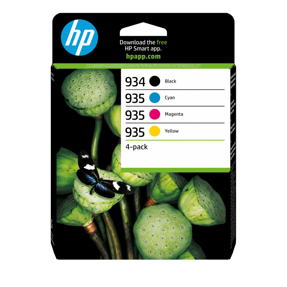 HP Confezione da quattro Cartucce di Inchiostro ciano/magenta/giallo e nero Originali 934 e 935 HP Confezione da quattro Cartucce di Inchiostro ciano/magenta/giallo e nero Originali 934 e 935