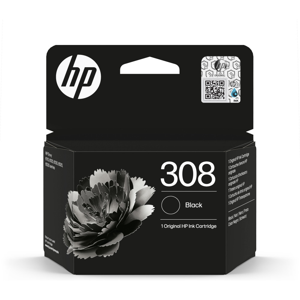 HP Cartuccia di inchiostro nero originale 308 HP Cartuccia di inchiostro nero originale 308