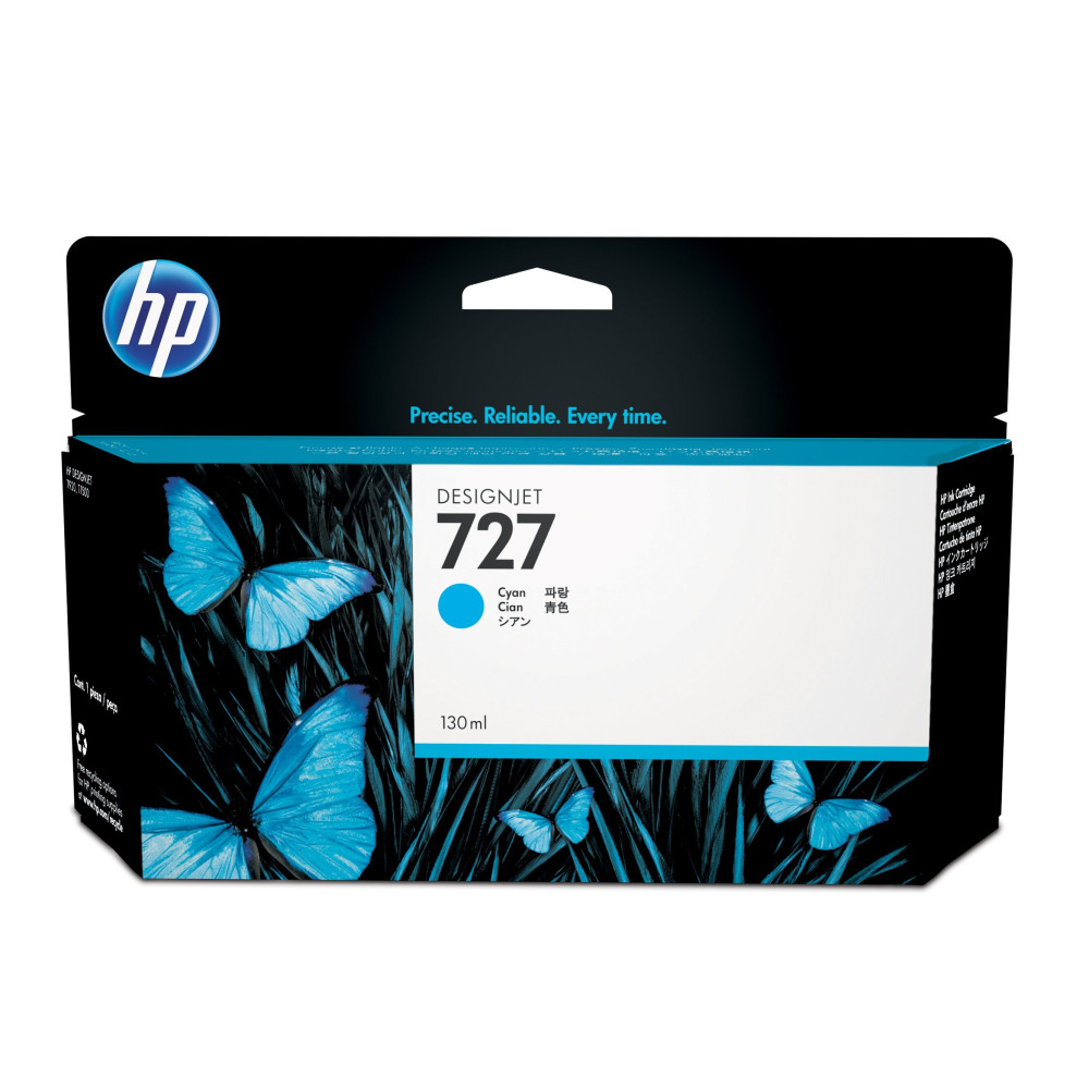 HP Cartuccia inchiostro ciano DesignJet 727 da 130 ml HP Cartuccia inchiostro ciano DesignJet 727 da 130 ml