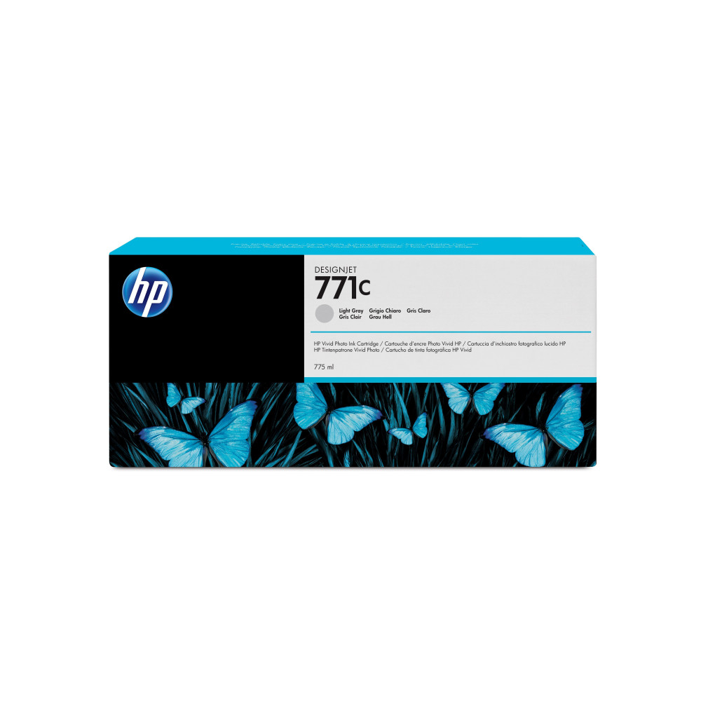 HP Cartuccia inchiostro grigio chiaro DesignJet 771C, 775 ml HP Cartuccia inchiostro grigio chiaro DesignJet 771C, 775 ml