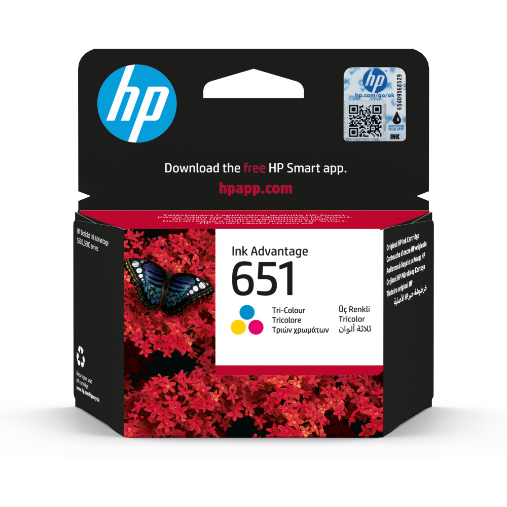 HP 651 Tri-color Original Ink Advantage Cartridge HP 651 Tri-color Original Ink Advantage Cartridge