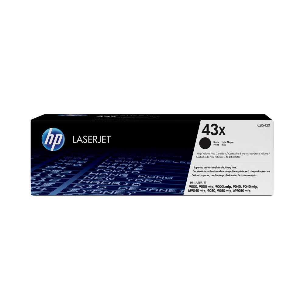 HP Cartuccia Toner originale nero ad alta capacità LaserJet 43X HP Cartuccia Toner originale nero ad alta capacità LaserJet 43X