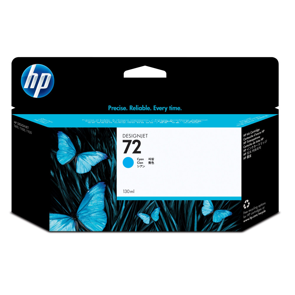 HP Cartuccia inchiostro ciano 72, 130 ml HP Cartuccia inchiostro ciano 72, 130 ml