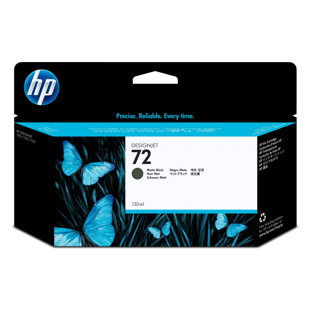 HP Cartuccia inchiostro nero opaco 72, 130 ml HP Cartuccia inchiostro nero opaco 72, 130 ml